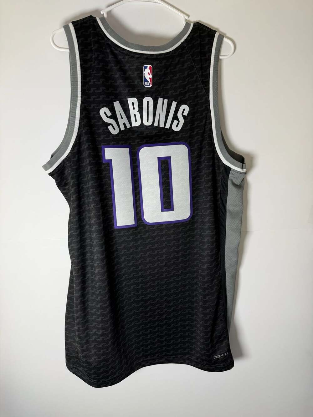 Domantas Sabonis Sacramento Kings Statement Edition Jersey Black & Gray Jordan